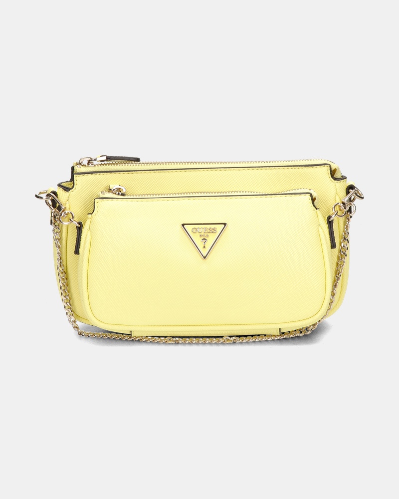 Guess Noelle DBL Pouch Cro Schoudertas  - geel
