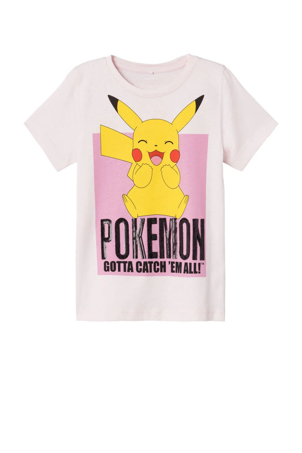 NAME IT Pokemon T-shirt lichtroze