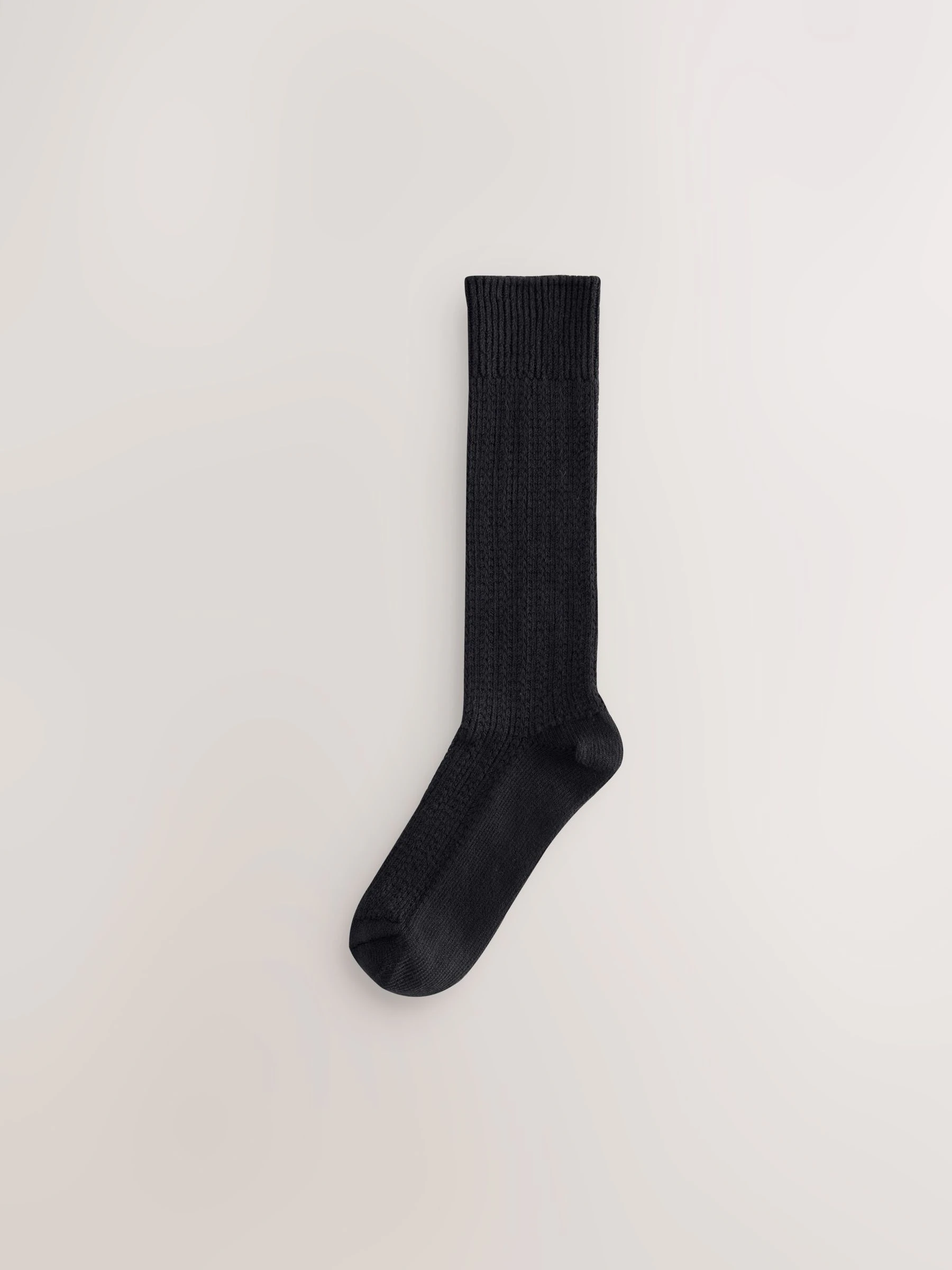 Zwart - Cotton Slub Slouchy Ankle Socks 3 Pack