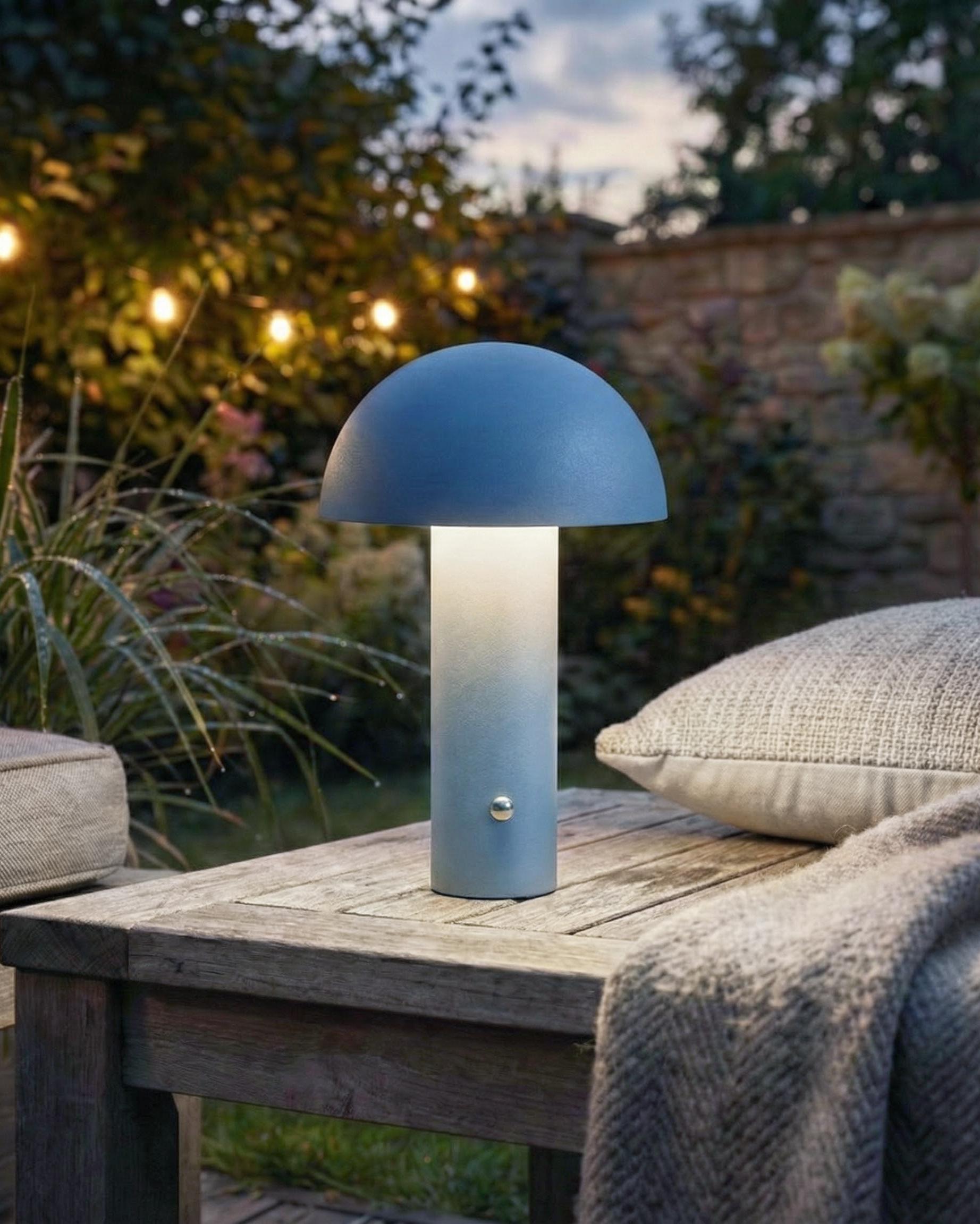 LED draadloze tafellamp BOJO met dimmer Metaal Blauw