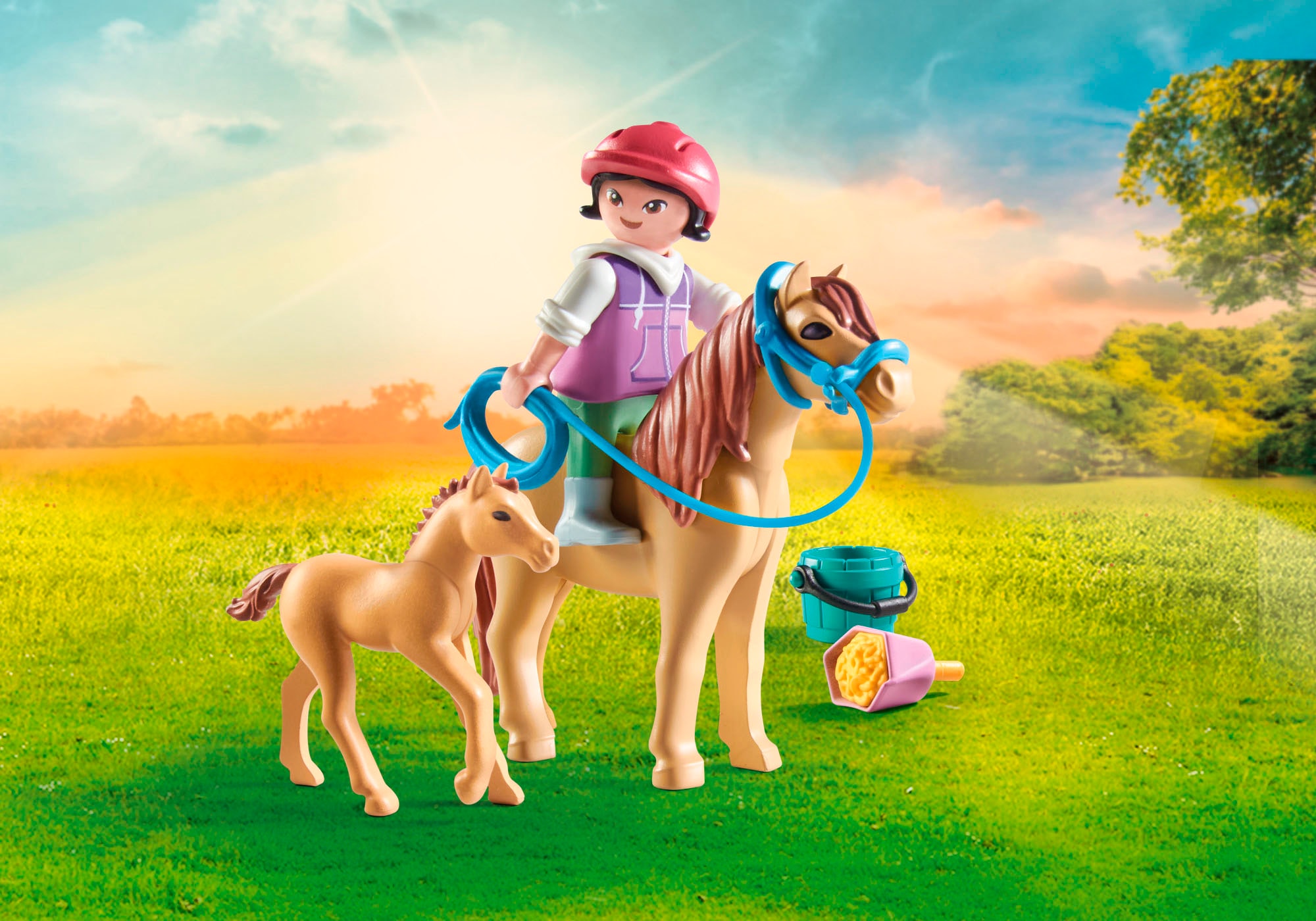 Playmobil® Konstruktions-Spielset »Kind mit Pony und Fohlen (71498), Horses of Waterfall« Made in Europe