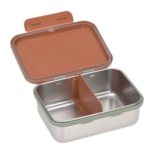 Laessig Happy Prints Lunchbox Caramel Roestvrijstaal