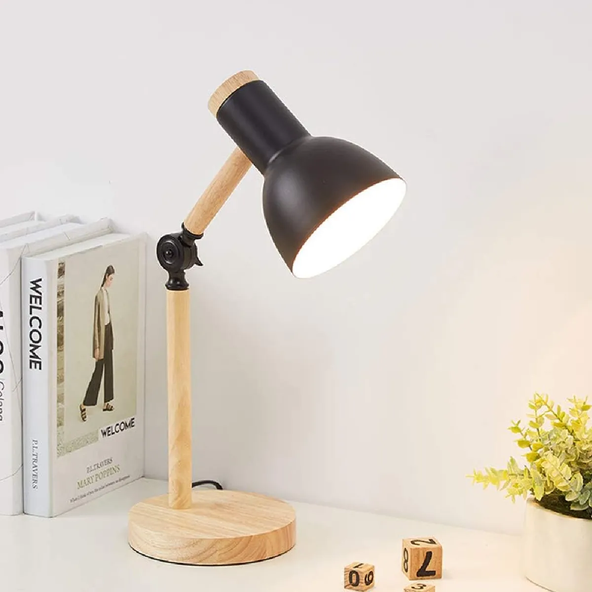 Lampe de Bureau Nordique - Réglable Noir