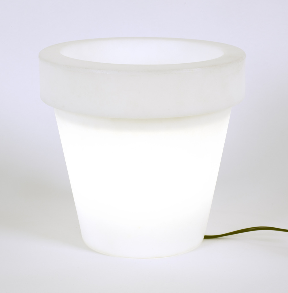 Pot lumineux magnolia 80 lumière blanche froide par câble ø80x76cm