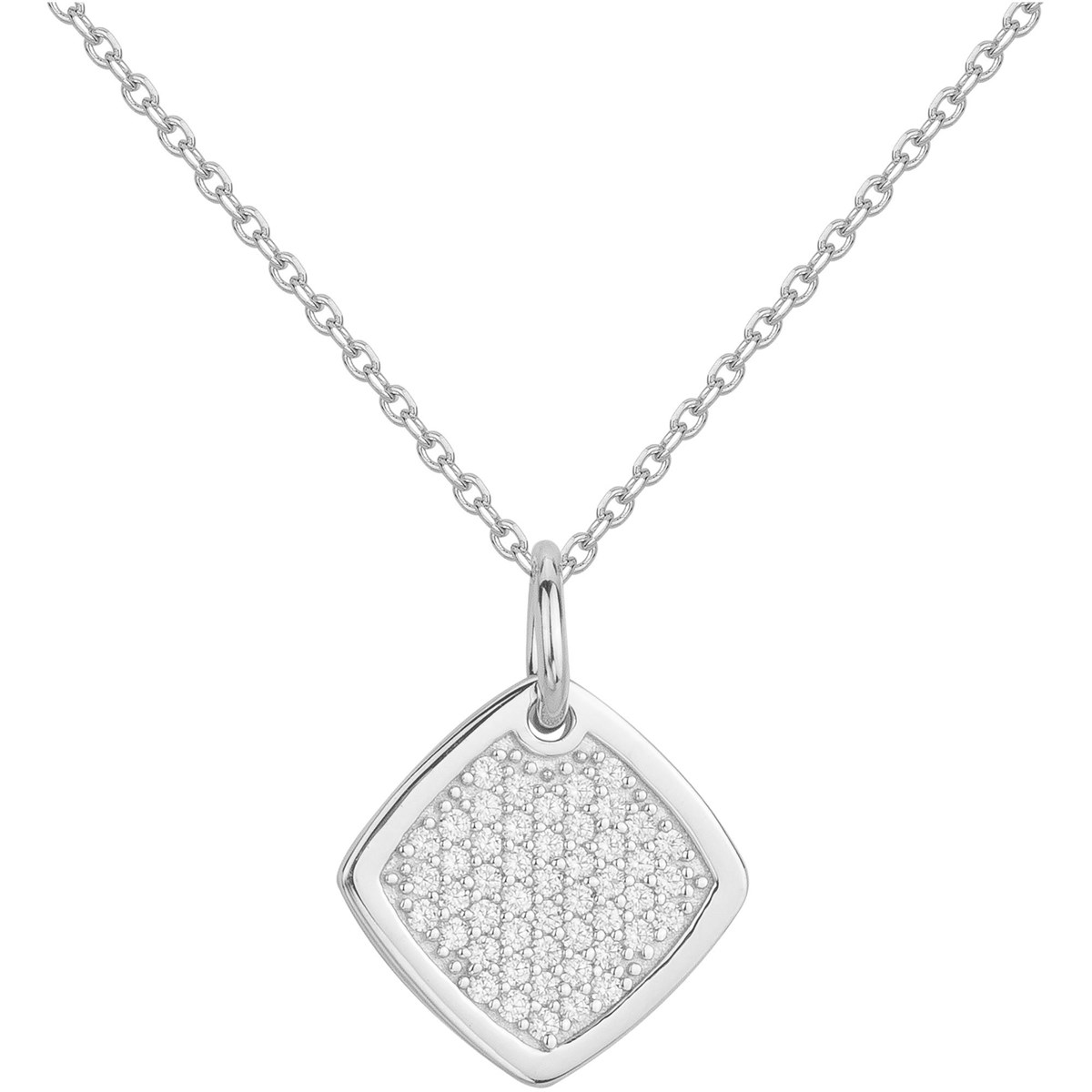 Collier en Argent avec oxyde de zirconium blanc