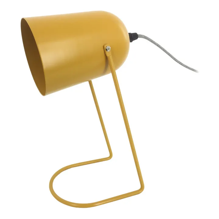 Present Time Lampe à poser Enchant en fer | Jaune moutarde