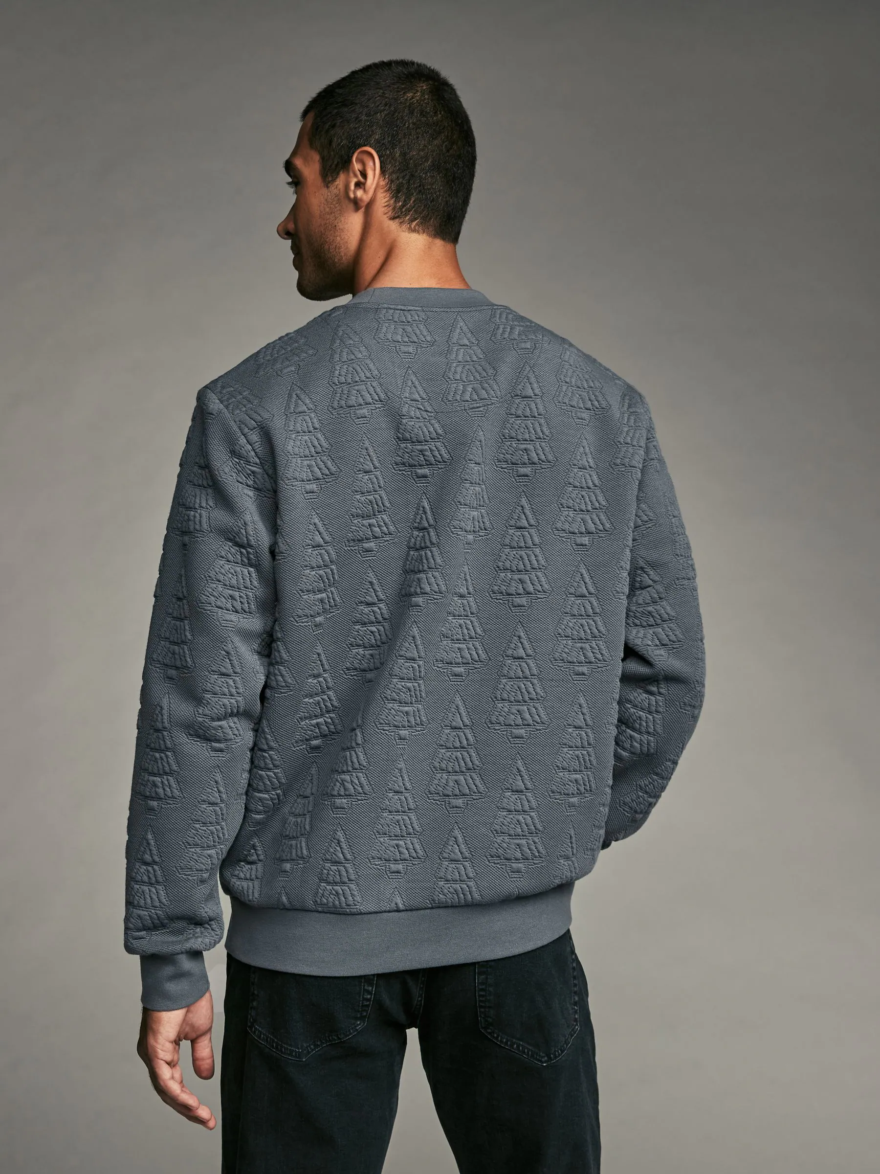 Grijs - Kerstsweatshirt met ronde hals