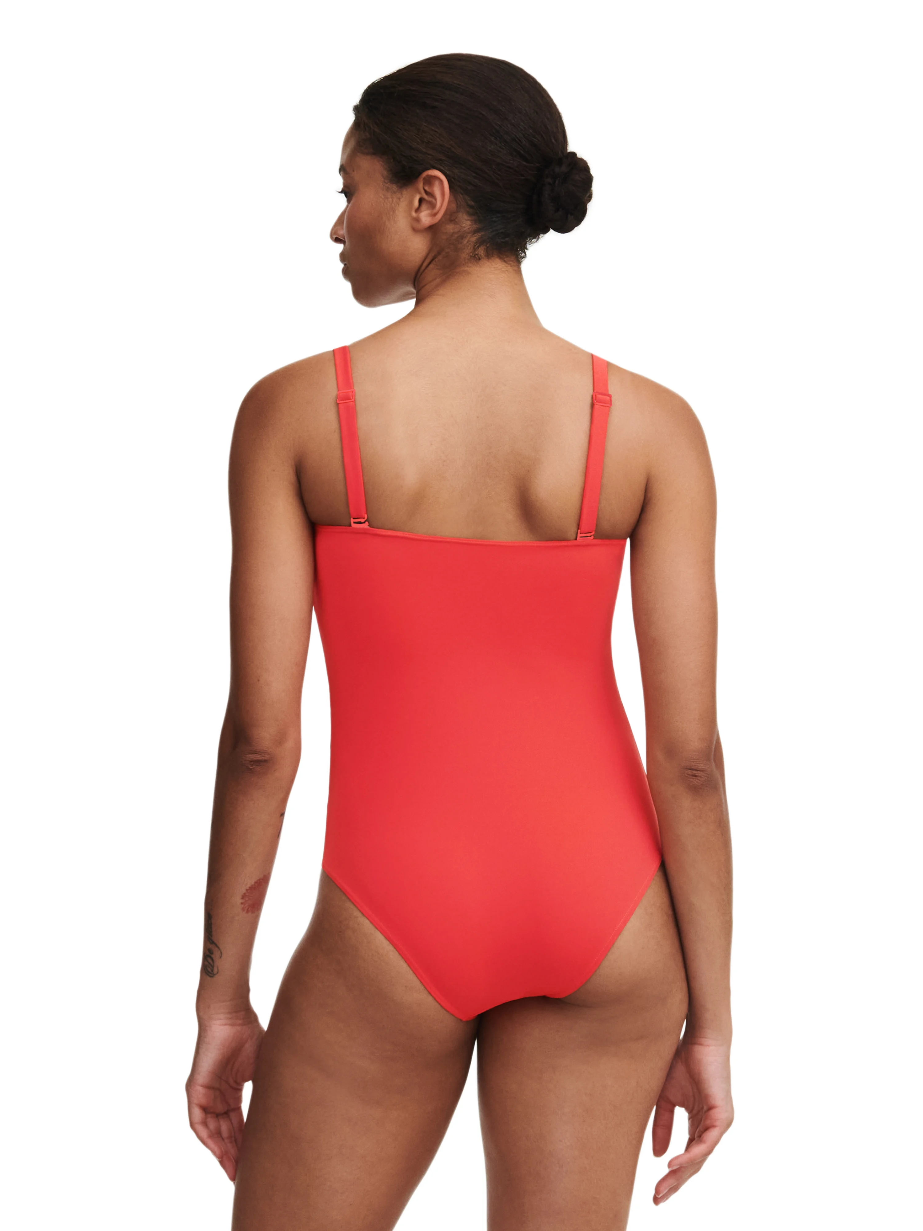 AUTHENTIC - Maillot de bain 1 pièce sans armature bandeau bretelles amovibles | Multicolore