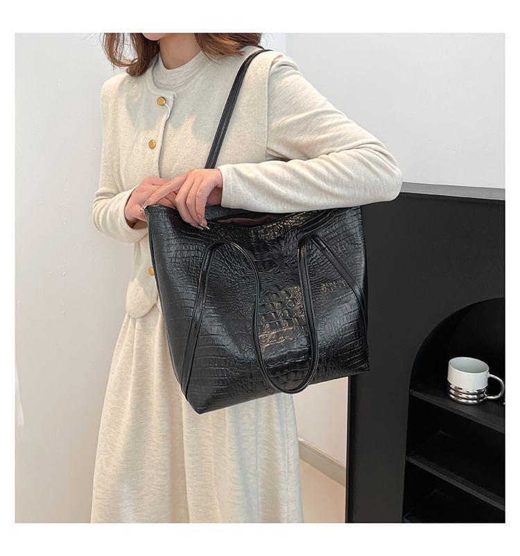 Kleevelind - Krokodillenleer Tote Bag