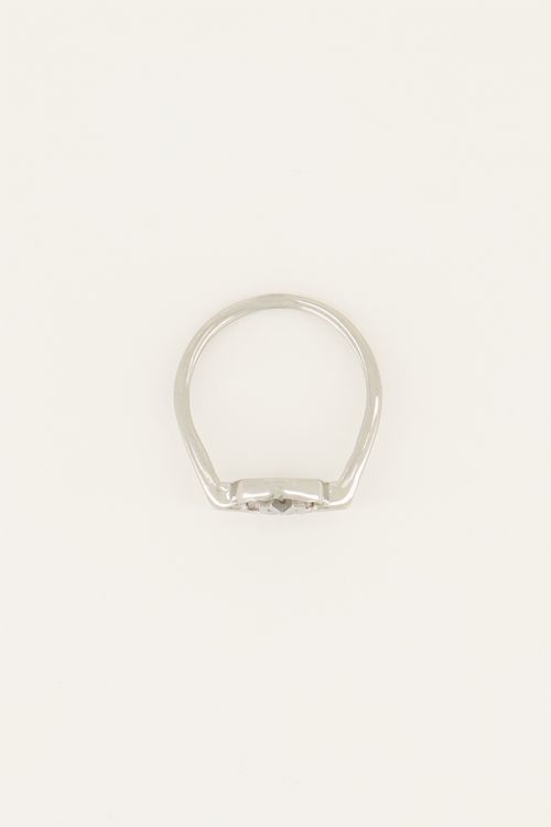 Ring met cirkel & initial