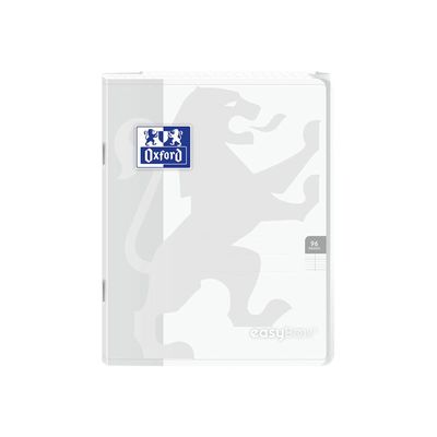Oxford Easy Book - Cahier polypro 17 x 22 cm - 96 pages - grands carreaux (seyès) - disponible dans différentes couleurs