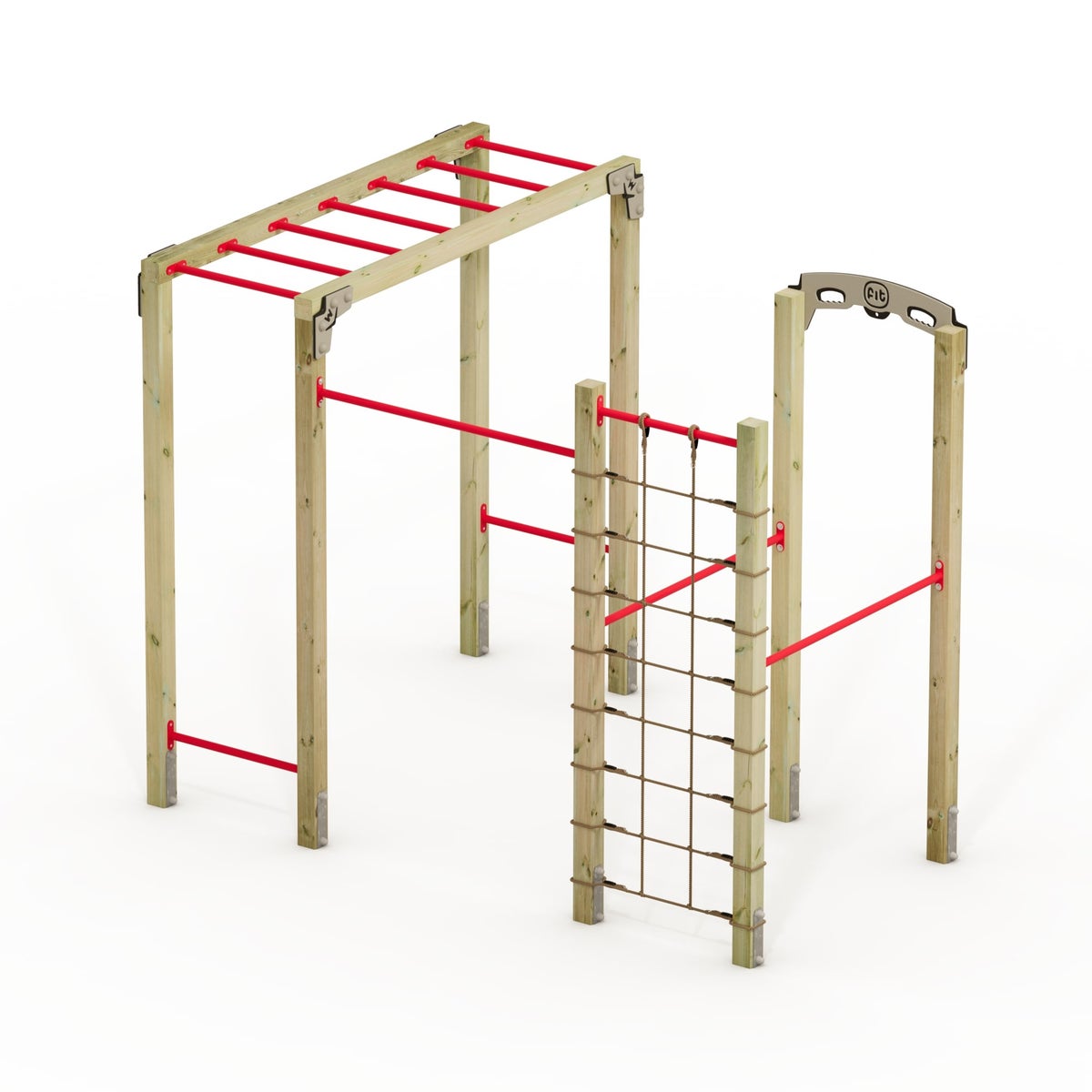 WICKEY FIT Base 820 – outdoor fitnesstoestel – rood