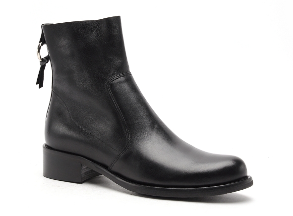 Myma boots bottine plates femme 6902my noir