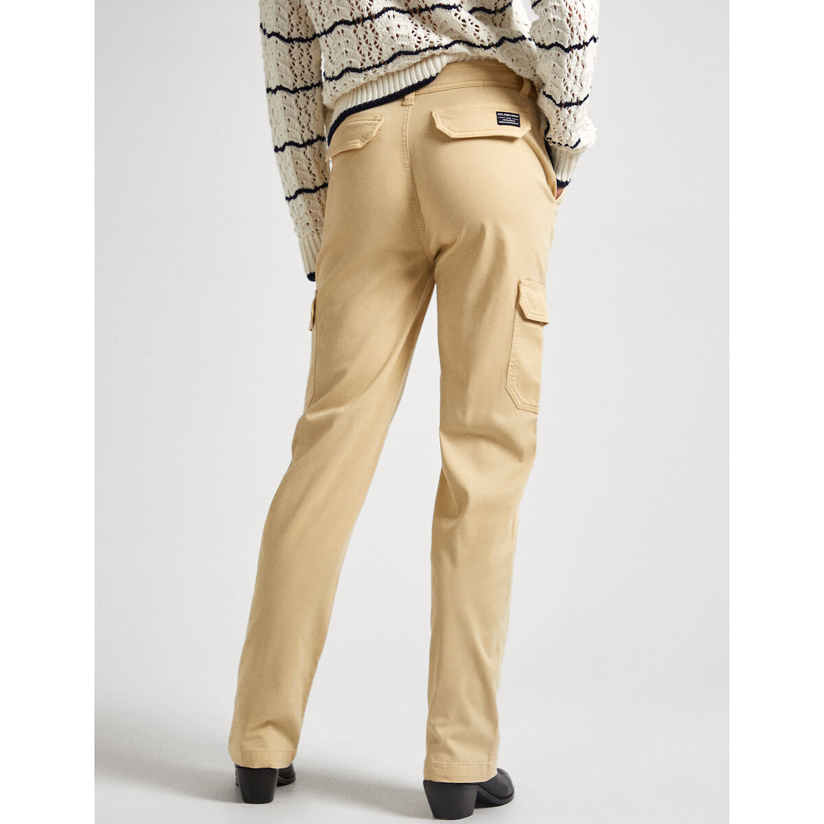 PEPE JEANS<br>Calças retas estilo cargo