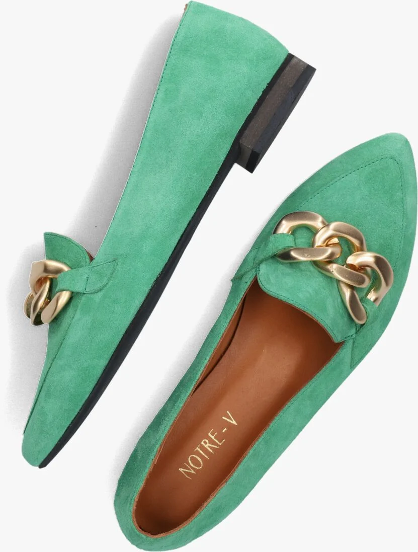 NOTRE-V groene notre-v loafers 20046-05