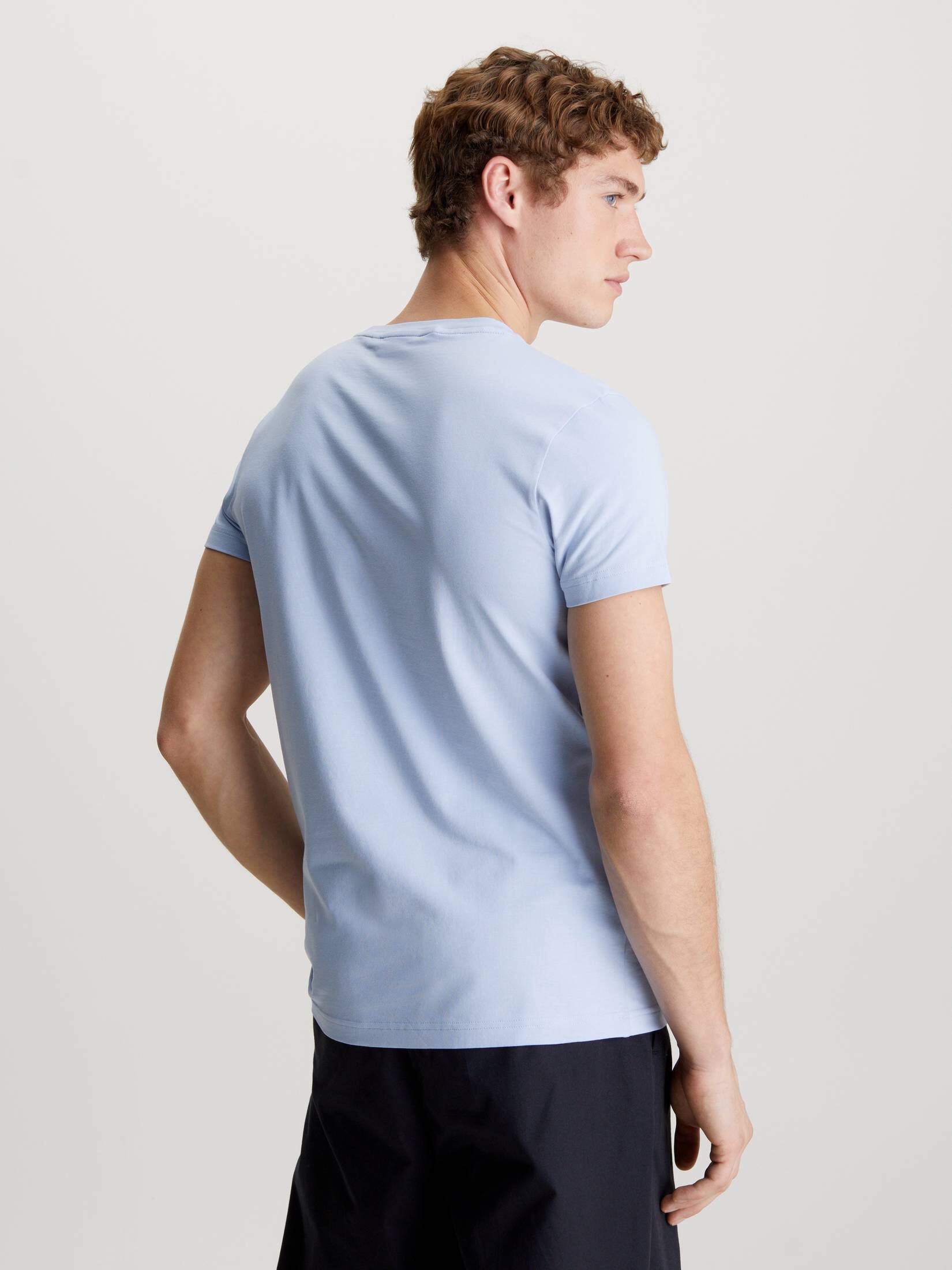 CALVIN KLEIN| Herren T-Shirt aus Stretch-Jersey Slim Fit