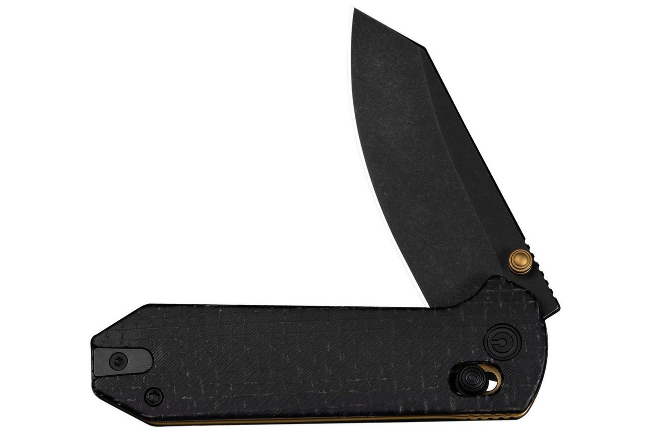 Civivi Yonder C23073B-2 Blackwashed 14C28N, Black Burlap Micarta, zakmes