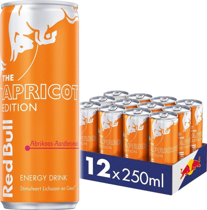 Red Bull - Energy Drink - Apricot Edition - Abrikoos-Aardbei - 12-pack - 12 x 250ml