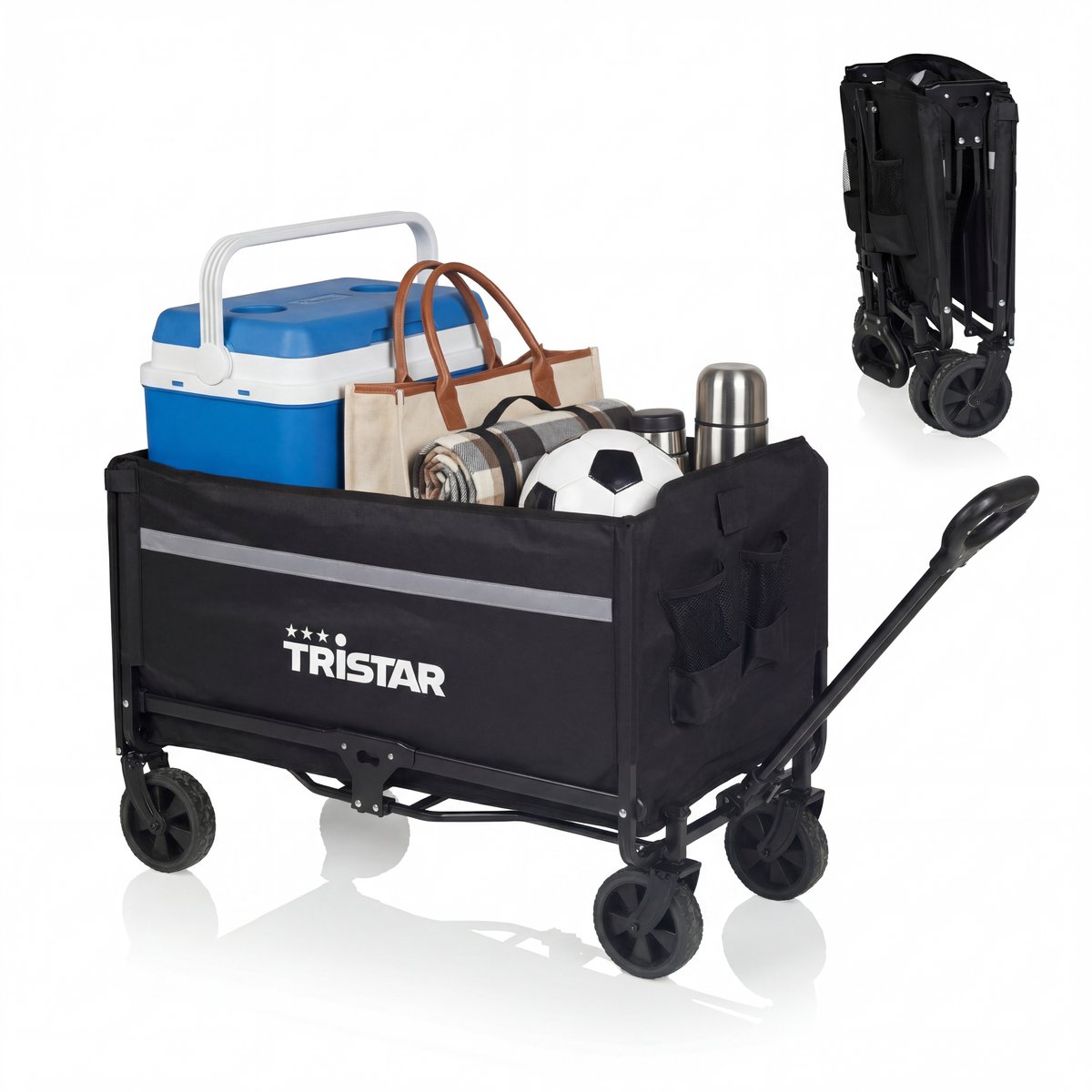 Tristar HC‑0917 opvouwbare bolderkar met hoes - 120 Liter