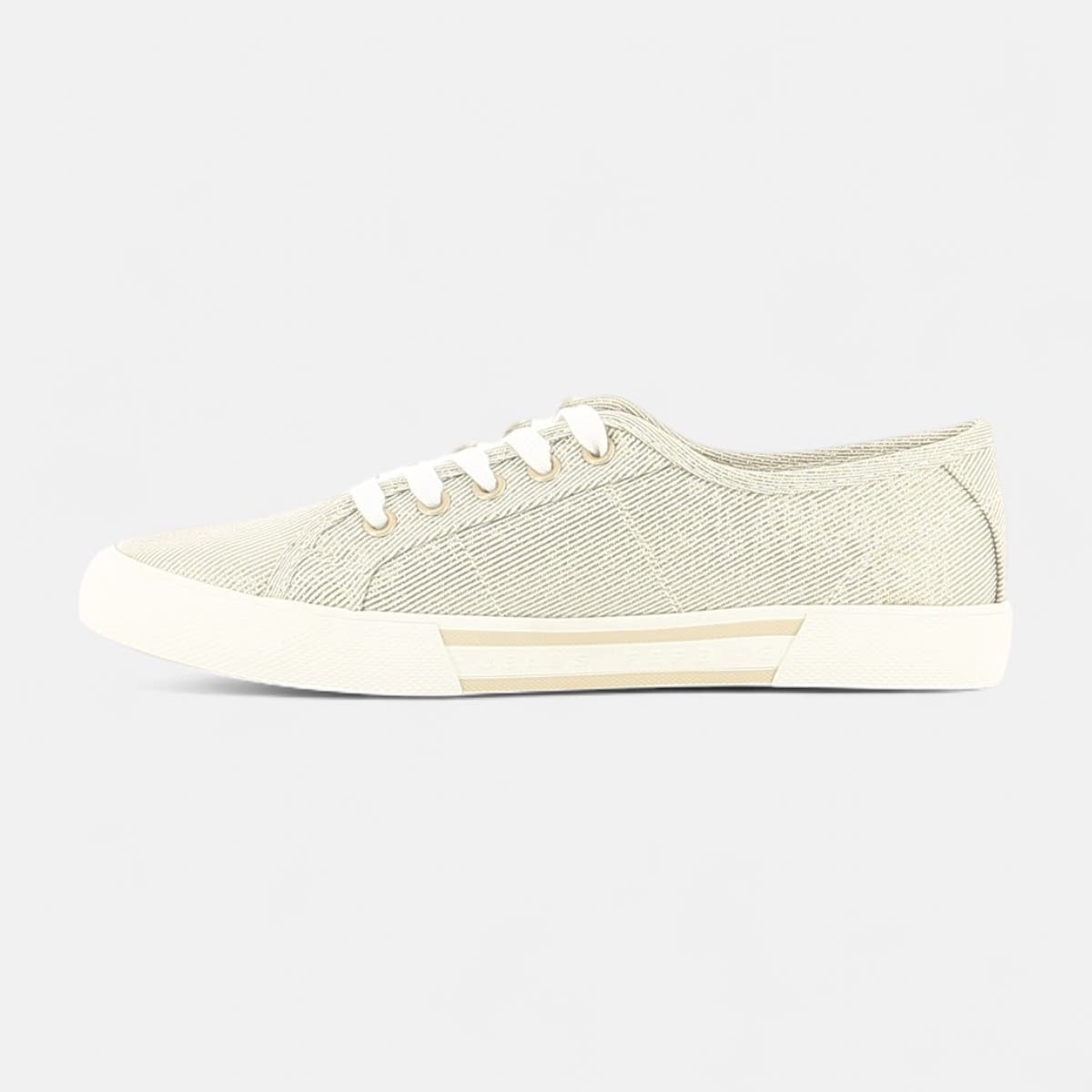 Baskets en toile Femme or