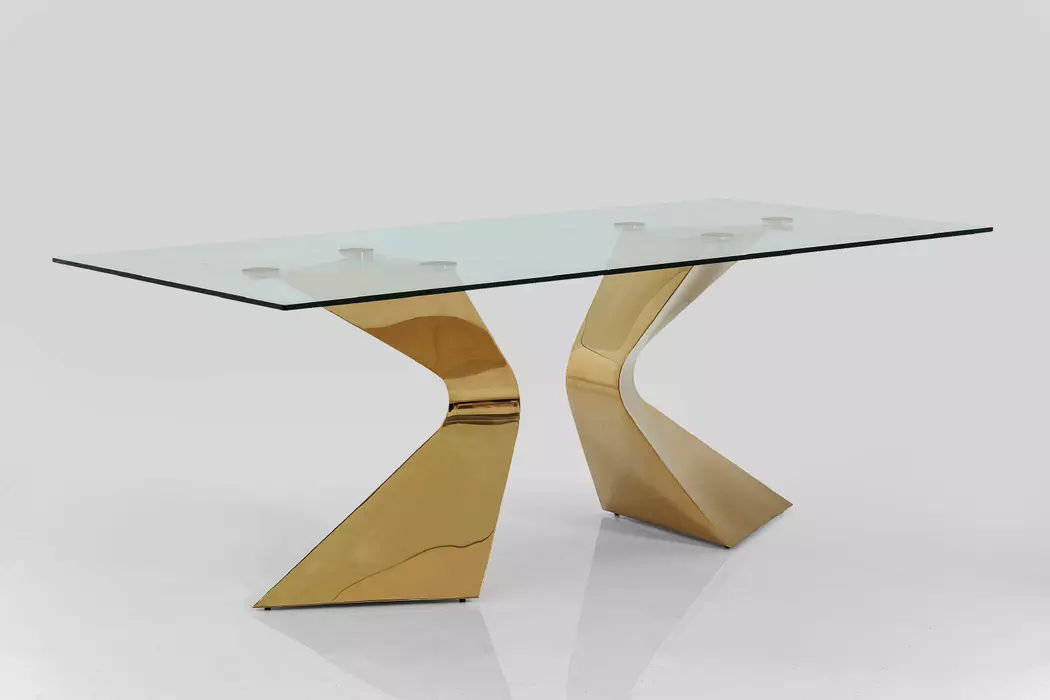 Esstisch Gloria Gold 200 x 100 cm