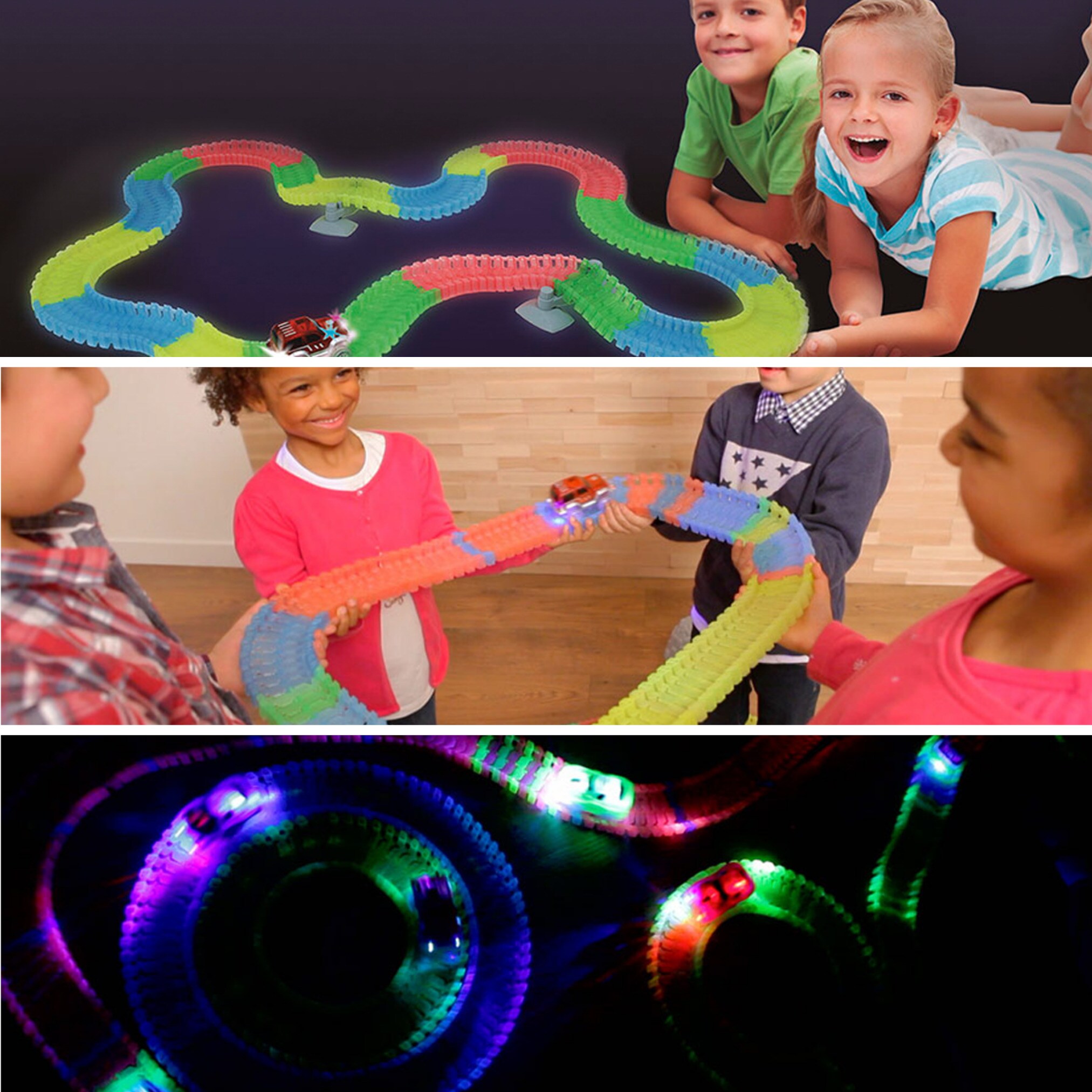 Fantastic Tracks® Autorennbahn - Rennstrecke Starter Set 134 Teile Fantastic Tracks Super Loop