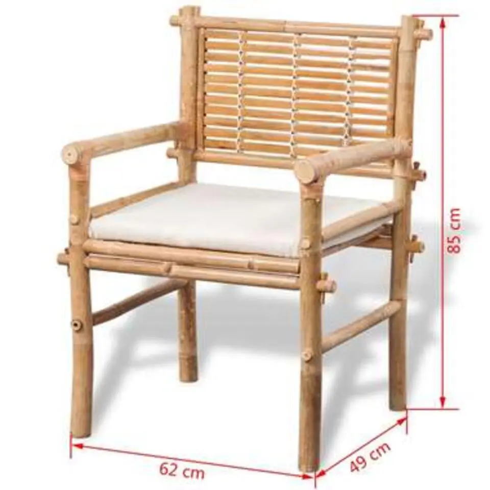 vidaXL - Tuintafel En Stoel - Bruin - Stof