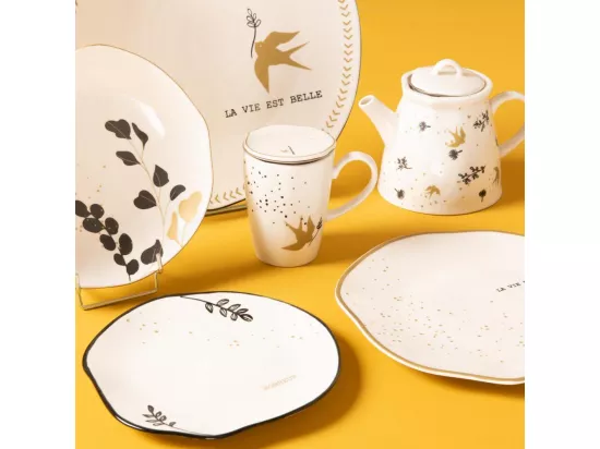 Service d'assiettes 18 pièces Carpe Diem