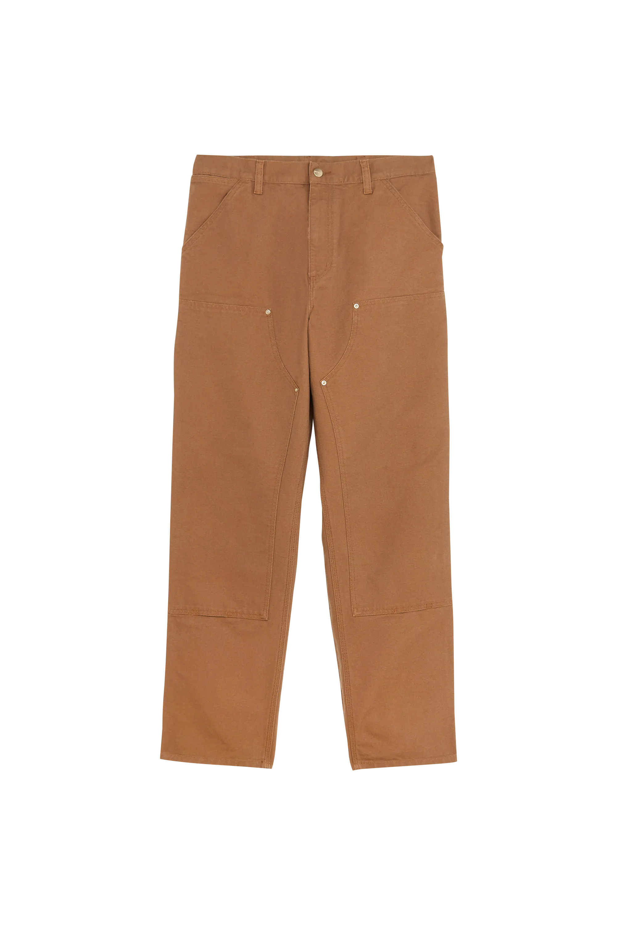 CARHARTT WIP Pantalon Double Knee Marron