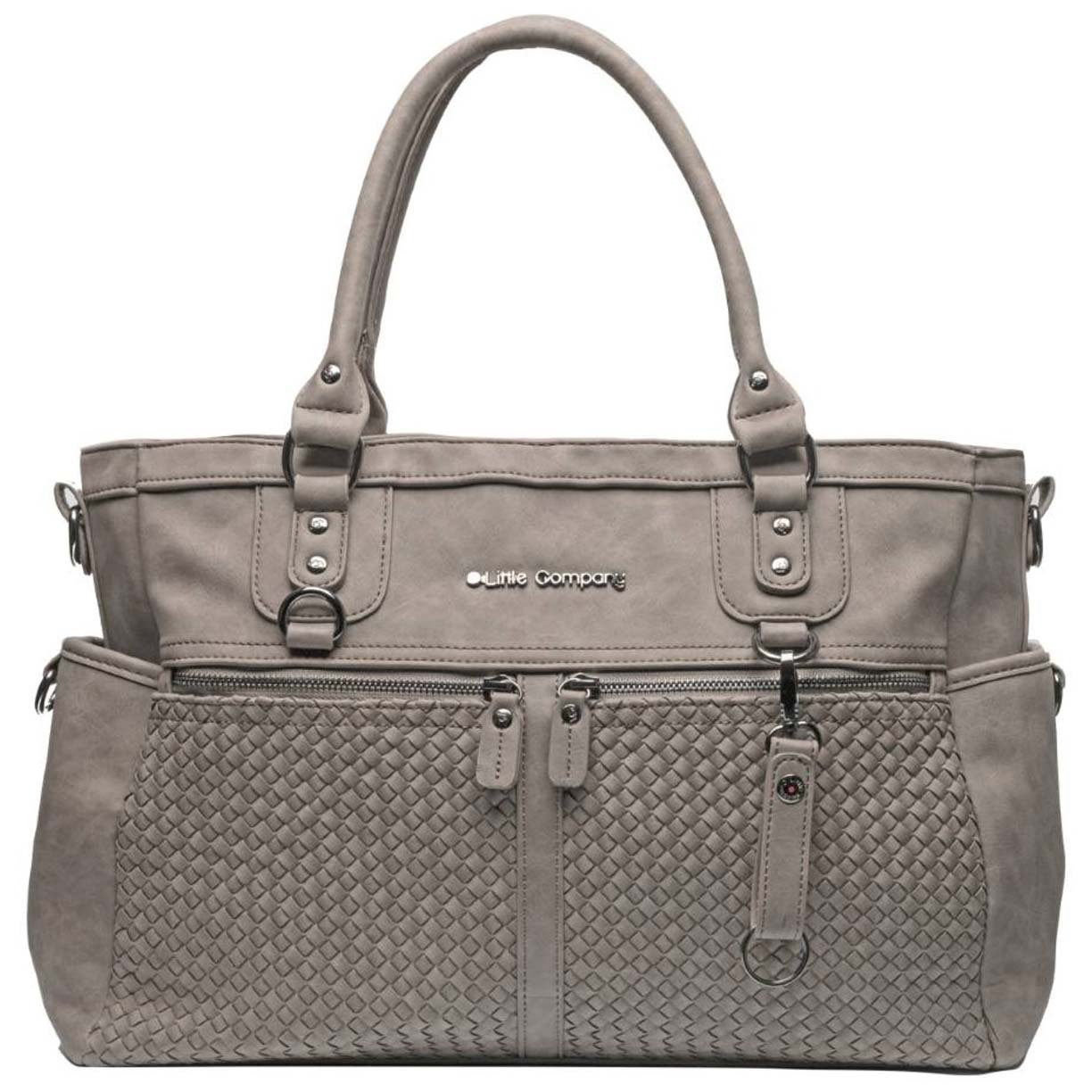 Little Company luiertas Monaco Braided Taupe - luiertassen - Prénatal