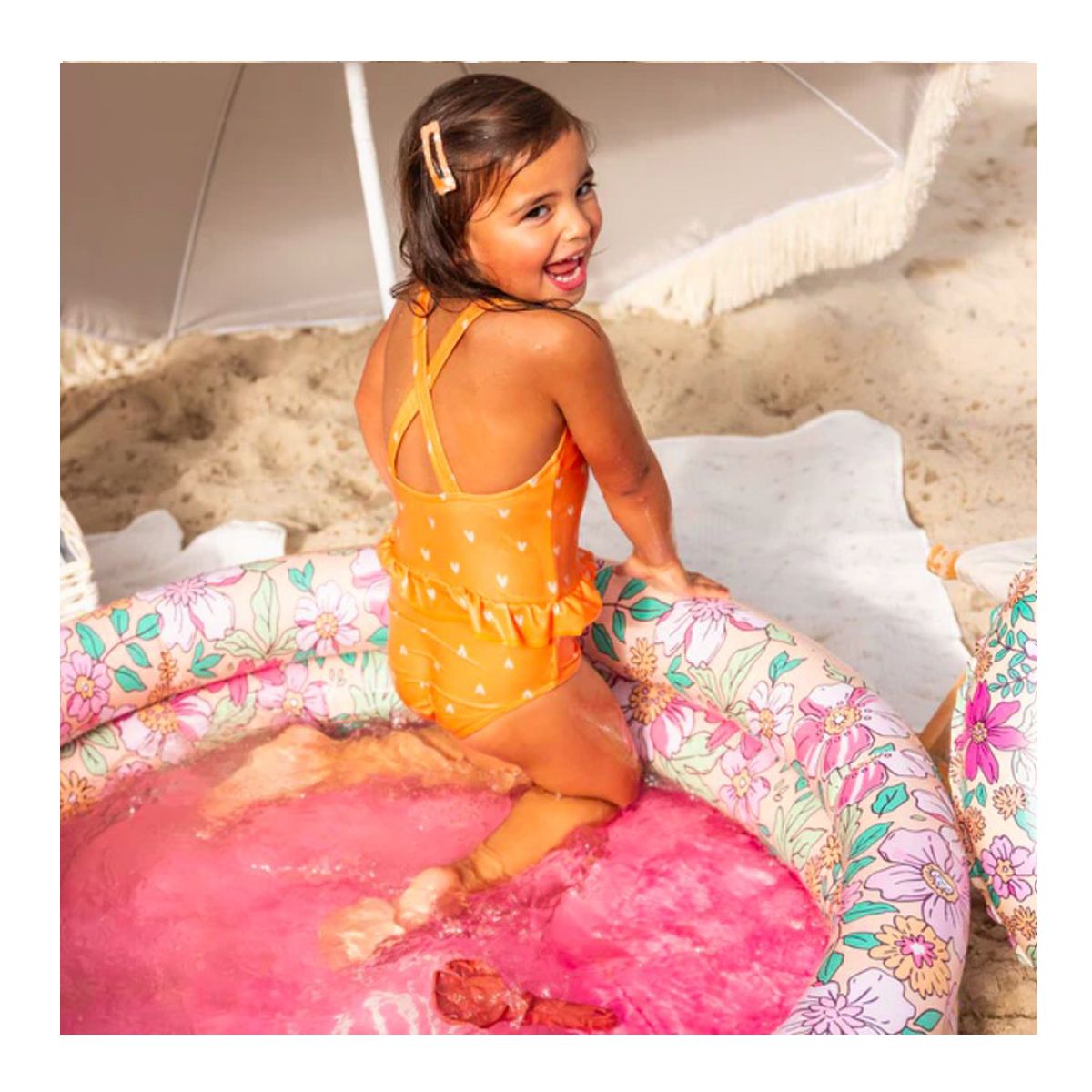 Piscine gonflable à fleurs 100 cm Swim Essentials