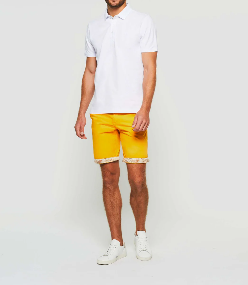 Polo manches courtes blanc 