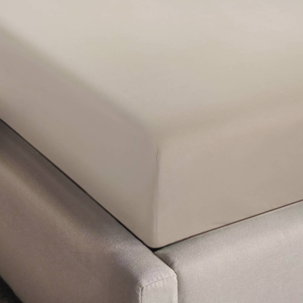 katoenen hoeslaken ledikant beige (60x120 cm)