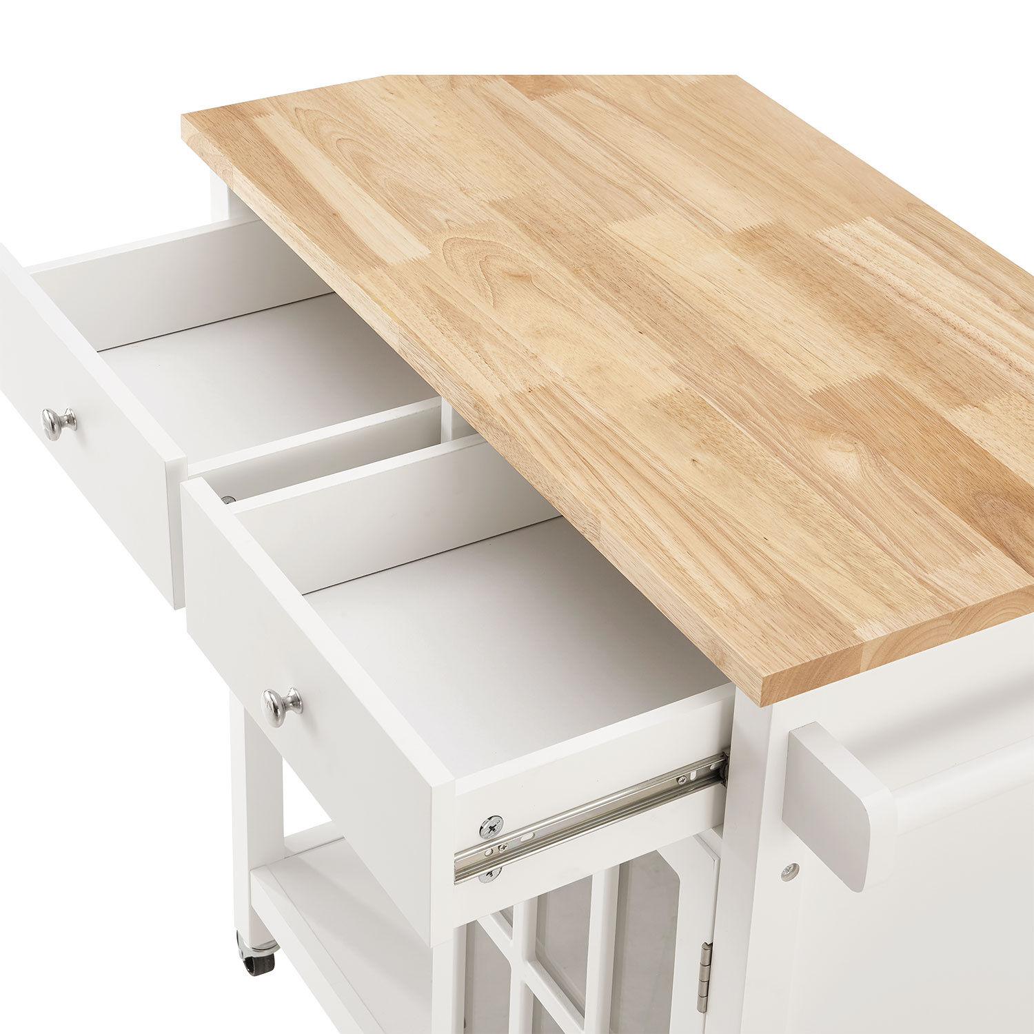 Küchenwagen Ela, mit Vitrinenschrank