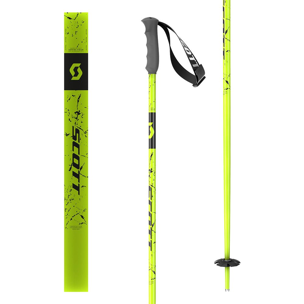 Scott Team issue Jr Alpin Skistöcke Kinder schwarz