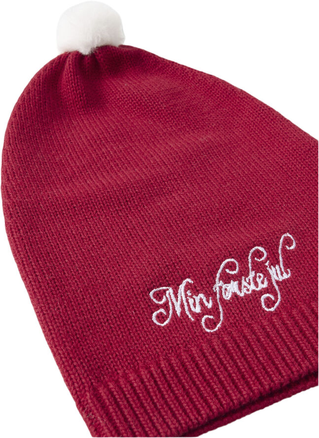 Name It NBNRIXMASINE KNIT HAT Rød