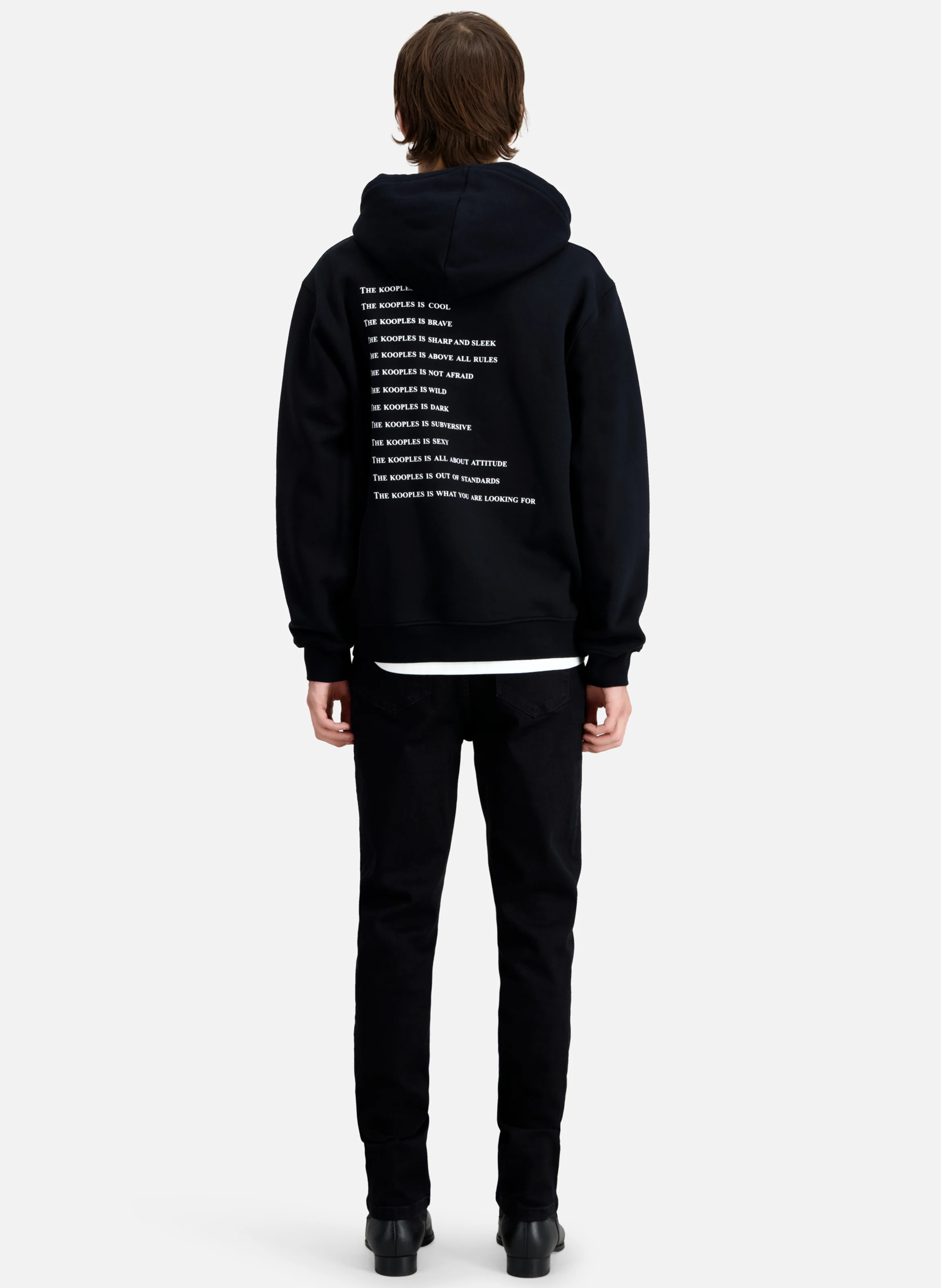 Sweat à capuche en coton | Noir