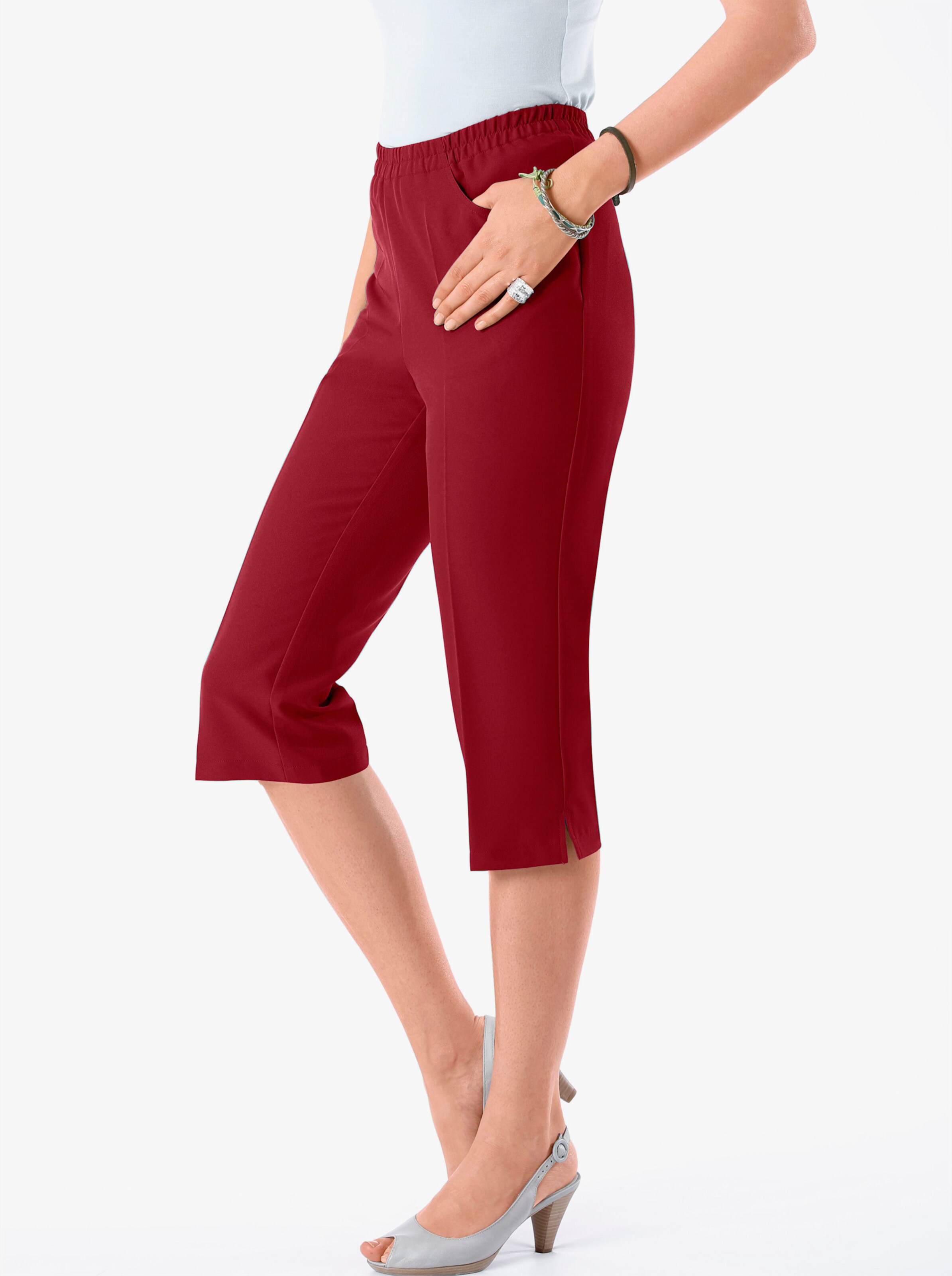 Caprihose mit Bügelfalte