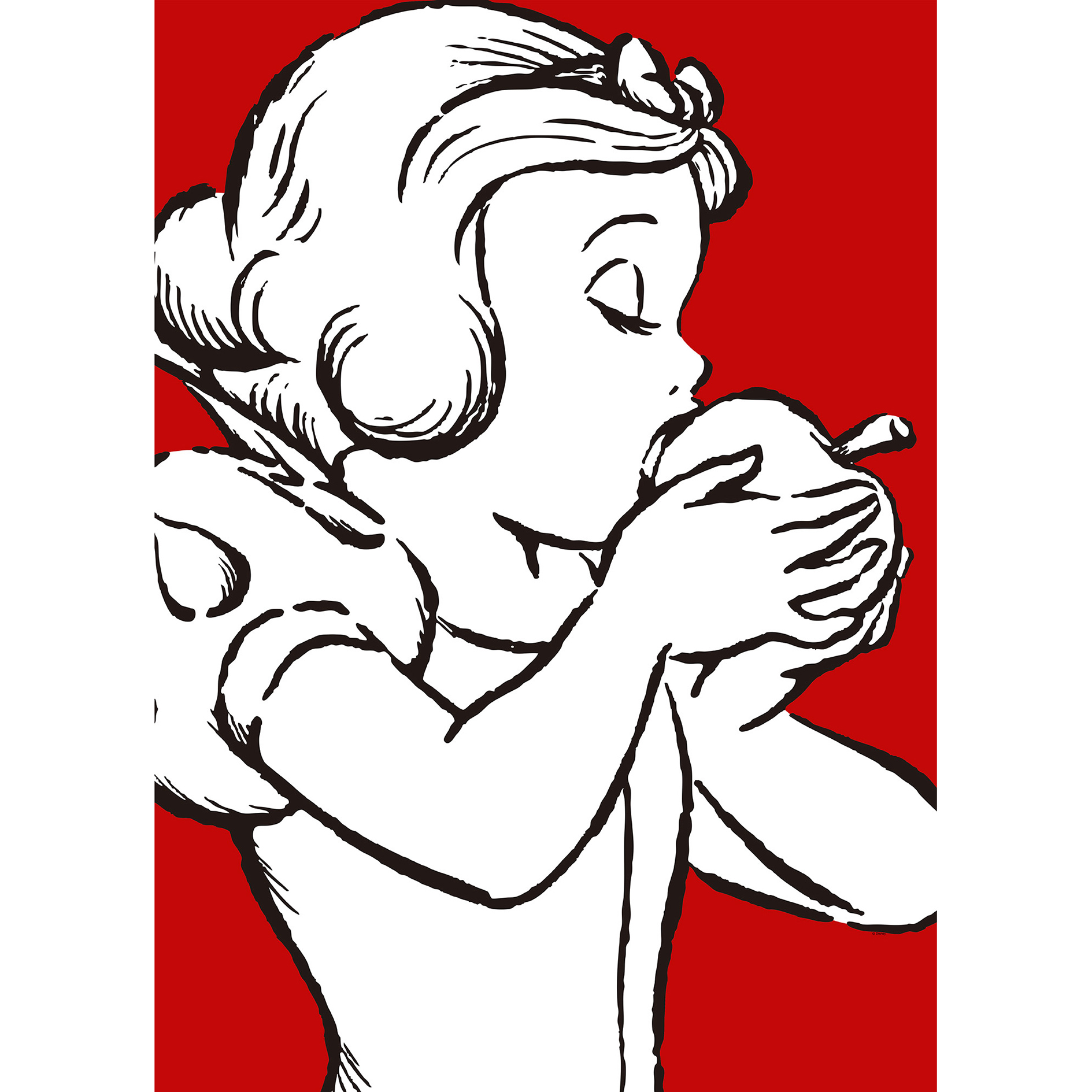 Wandbild SNOW WHITE APPLE BITE-RED - 50x70 cm