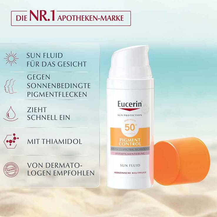 Eucerin Sun Fluid Pigment Control LSF 50 + , 50 ml
