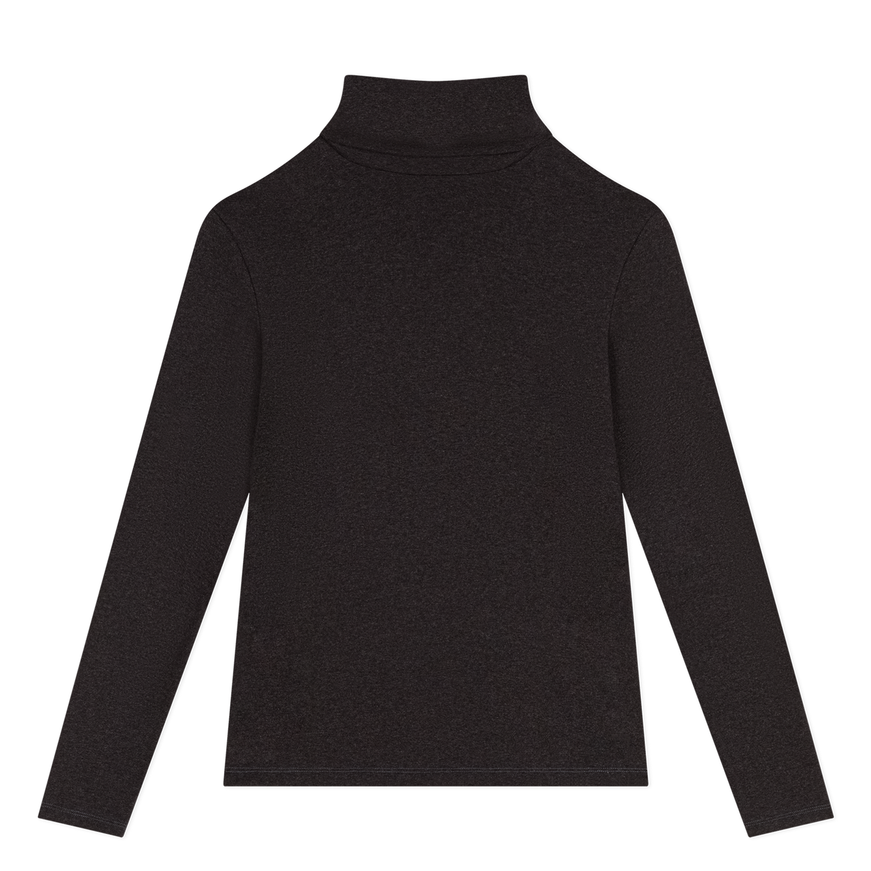Tee-shirt col roulé en coton | Gris