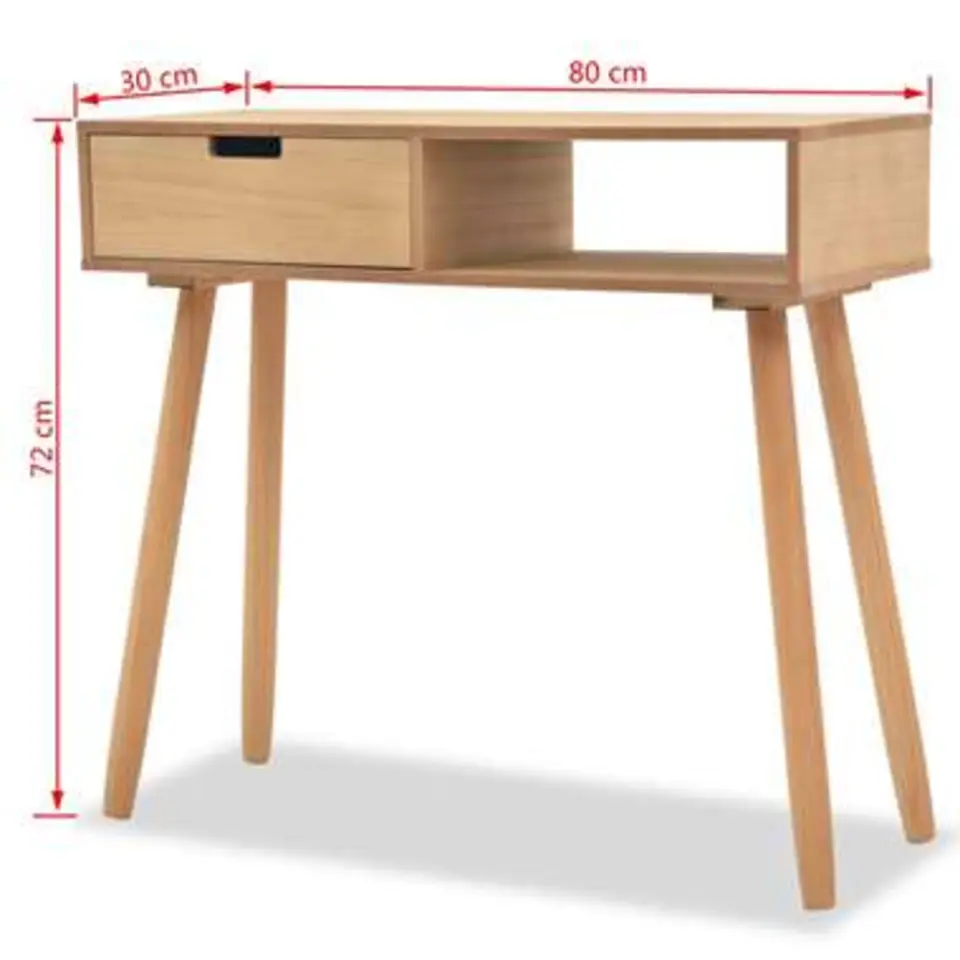 vidaXL - Wandtafel - Bruin - Grenenhout