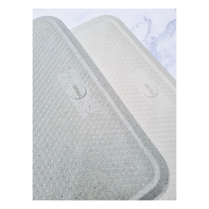 Hevea Tapis de bain anti-dérapant en caoutchouc naturel | Granite