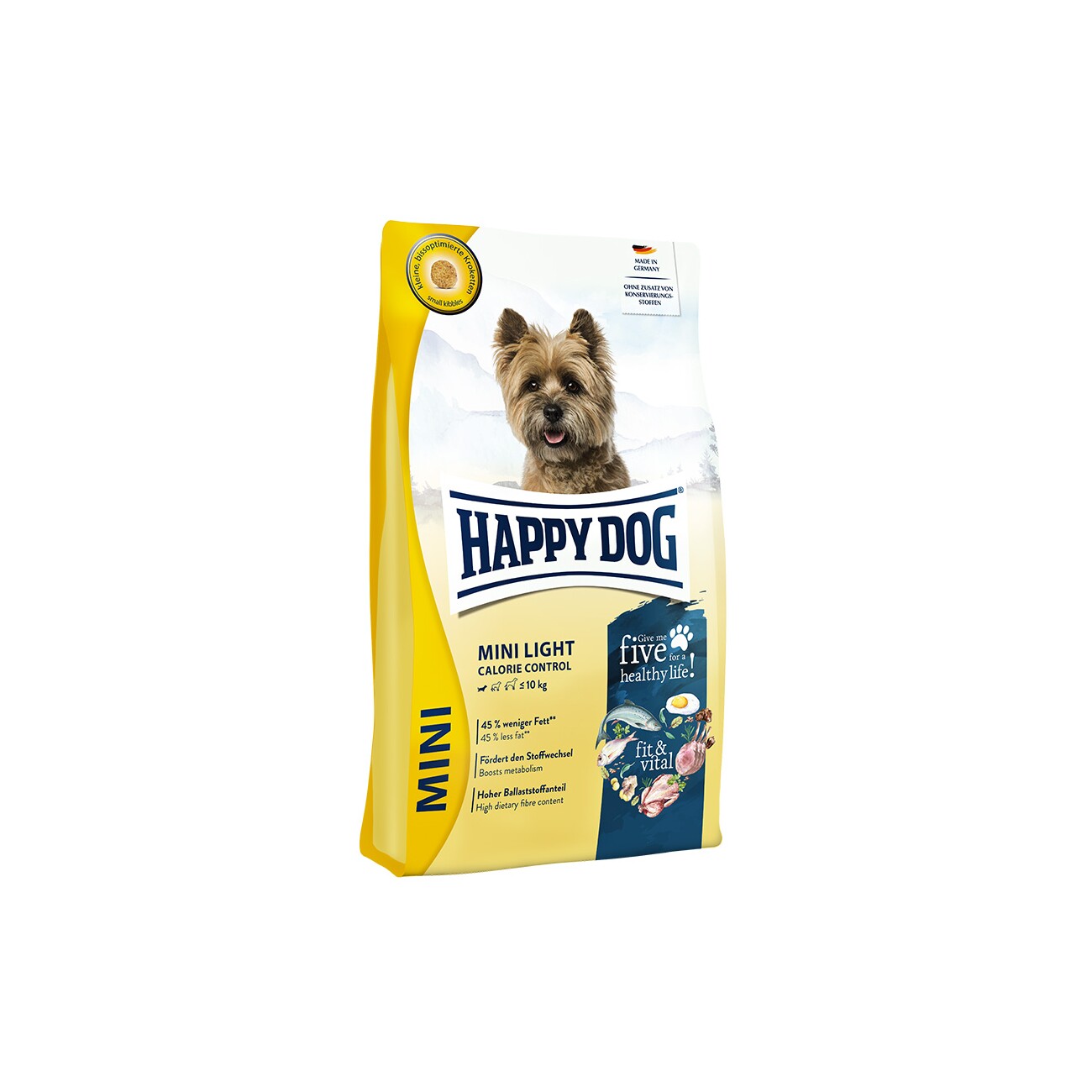 HAPPY DOG fit & vital Trockenfutter Hund Adult, Mini Light 800 g