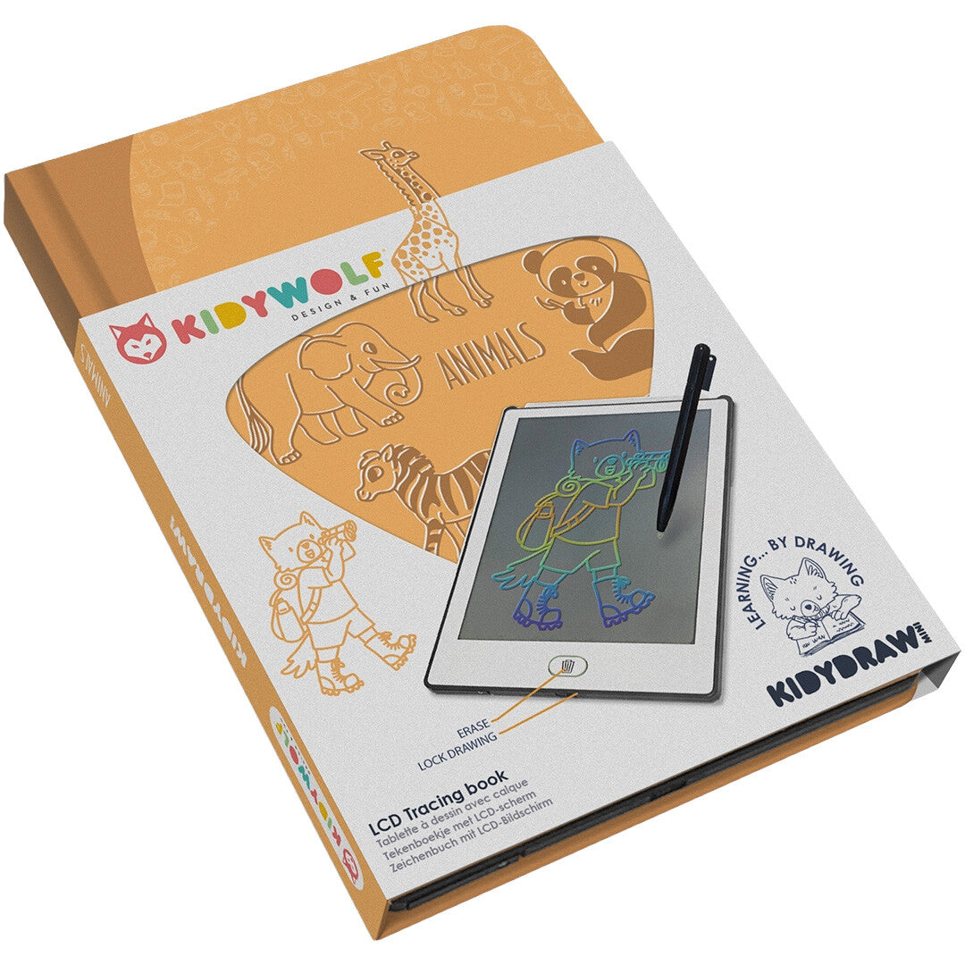 Kidywolf tekenbord kidydraw mini - dieren