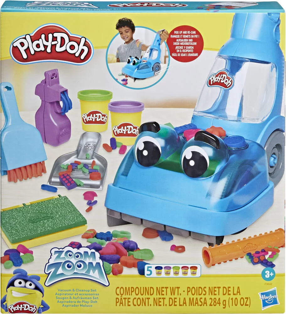 PLAY DOH  ASPIRATEUR ET ACCESSOIRES - AVEC 5  POTS DE PATE A MODELER
