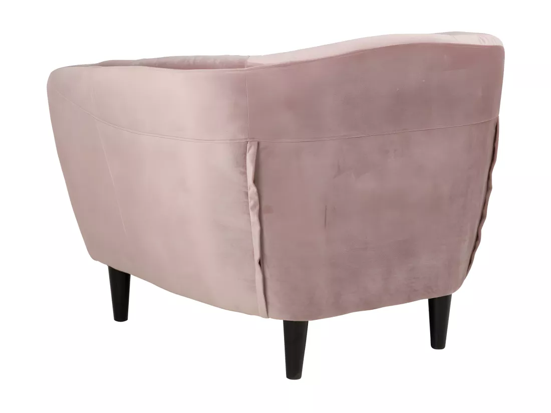 Fauteuil en velours capitonné - RIA