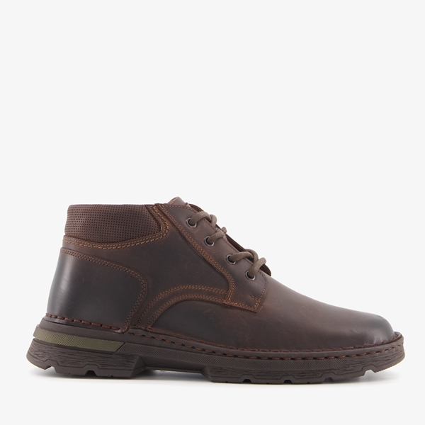 Hush Puppies leren heren veterboots donkerbruin