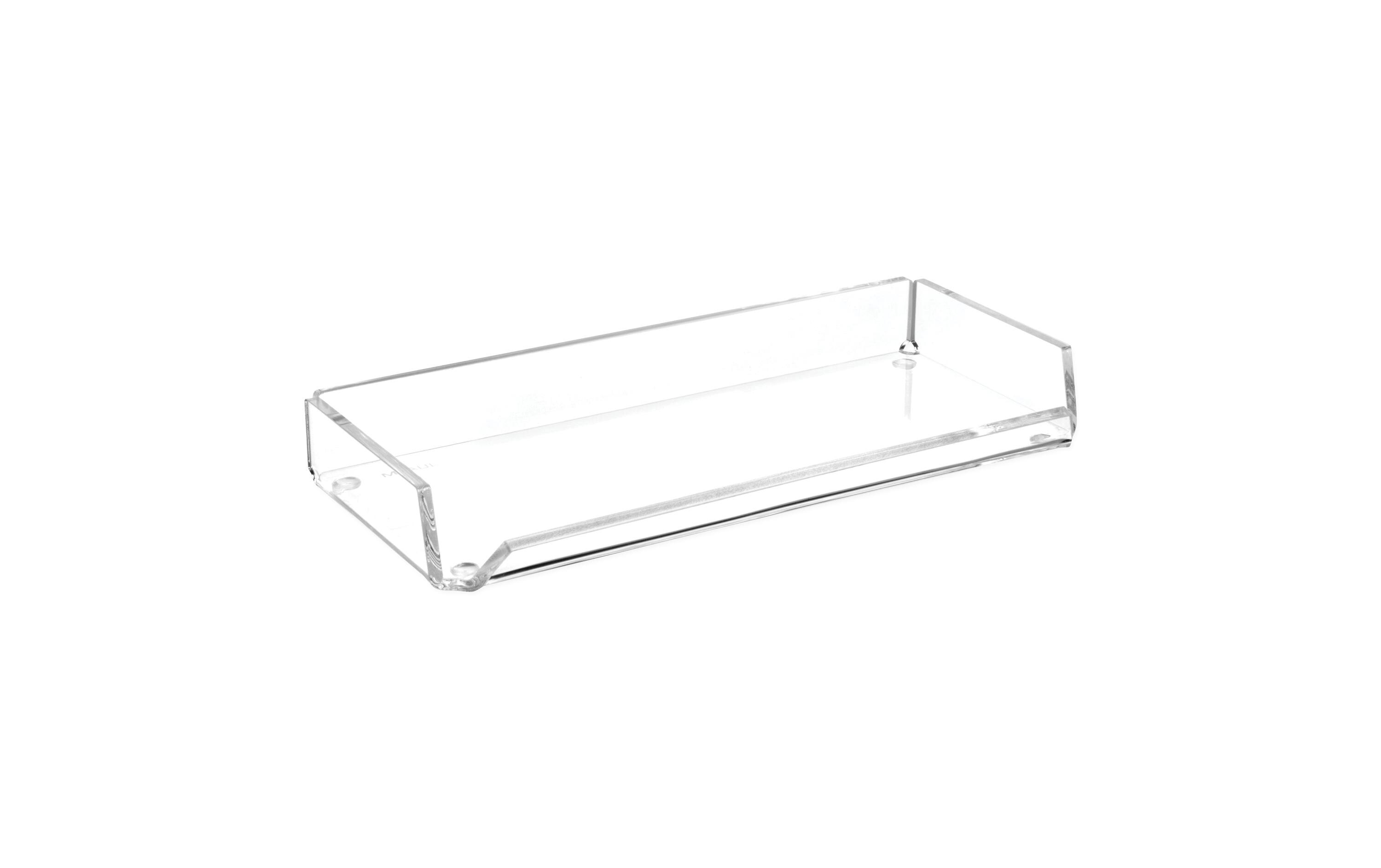 Stiftehalter Acryl 22 x 10 x 3 cm, TransparentElegante Stifteschale