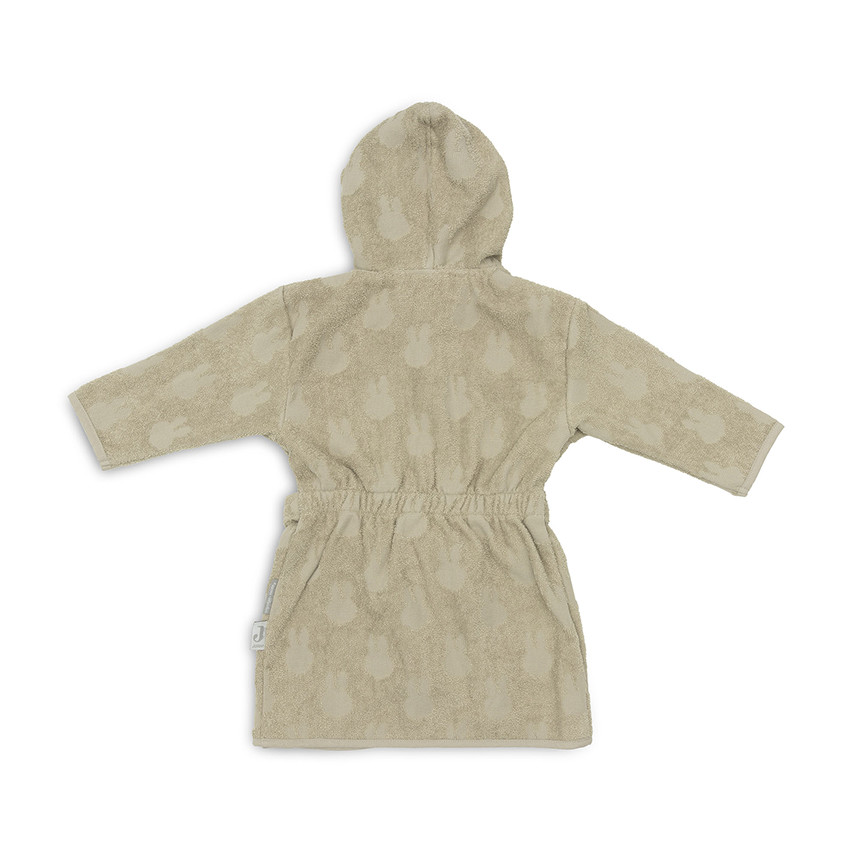 Peignoir de bain éponge 3-4 ans en jacquard Miffy olive green
